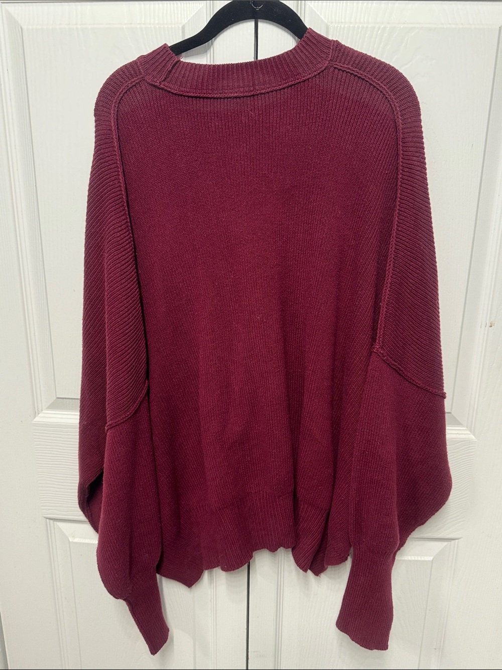 Free people Easy Street Tunic Sweater In Burgundy S/P - Picture 2 of 14
